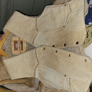 Sold sold sold Sheepskin Vest With coat to match in separate add.!